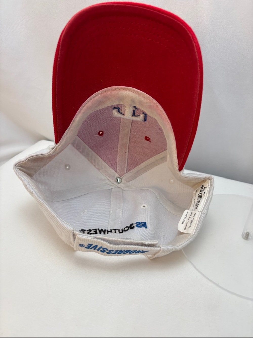 Texas Rangers #5 Progressive 30/30 Club Red & White Promotional Baseball Cap - Picture 6 of 7